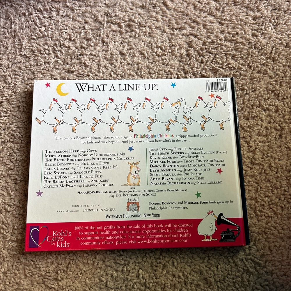 Philadelphia Chickens Book & CD - Colorful Illustrated Cover - Picture 2 of 3